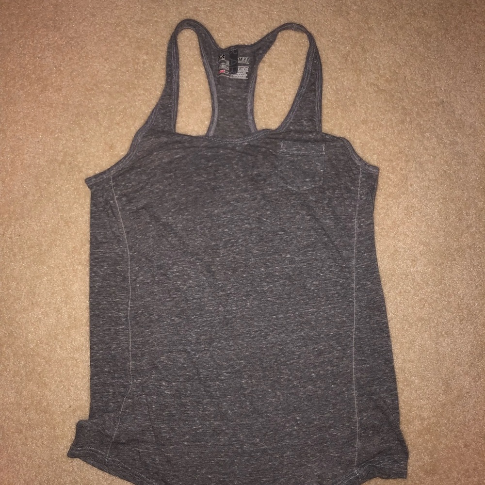 Grey under armour tank top
